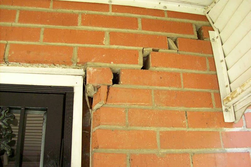 Bricks Cracking Stairstep 1
